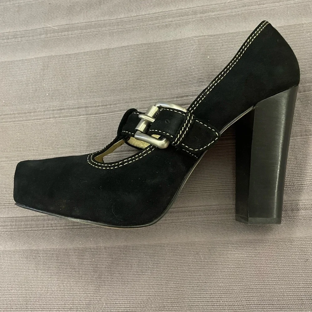 Michael Kors Annabel T-Strap 8.5, Black - Picture 7 of 9